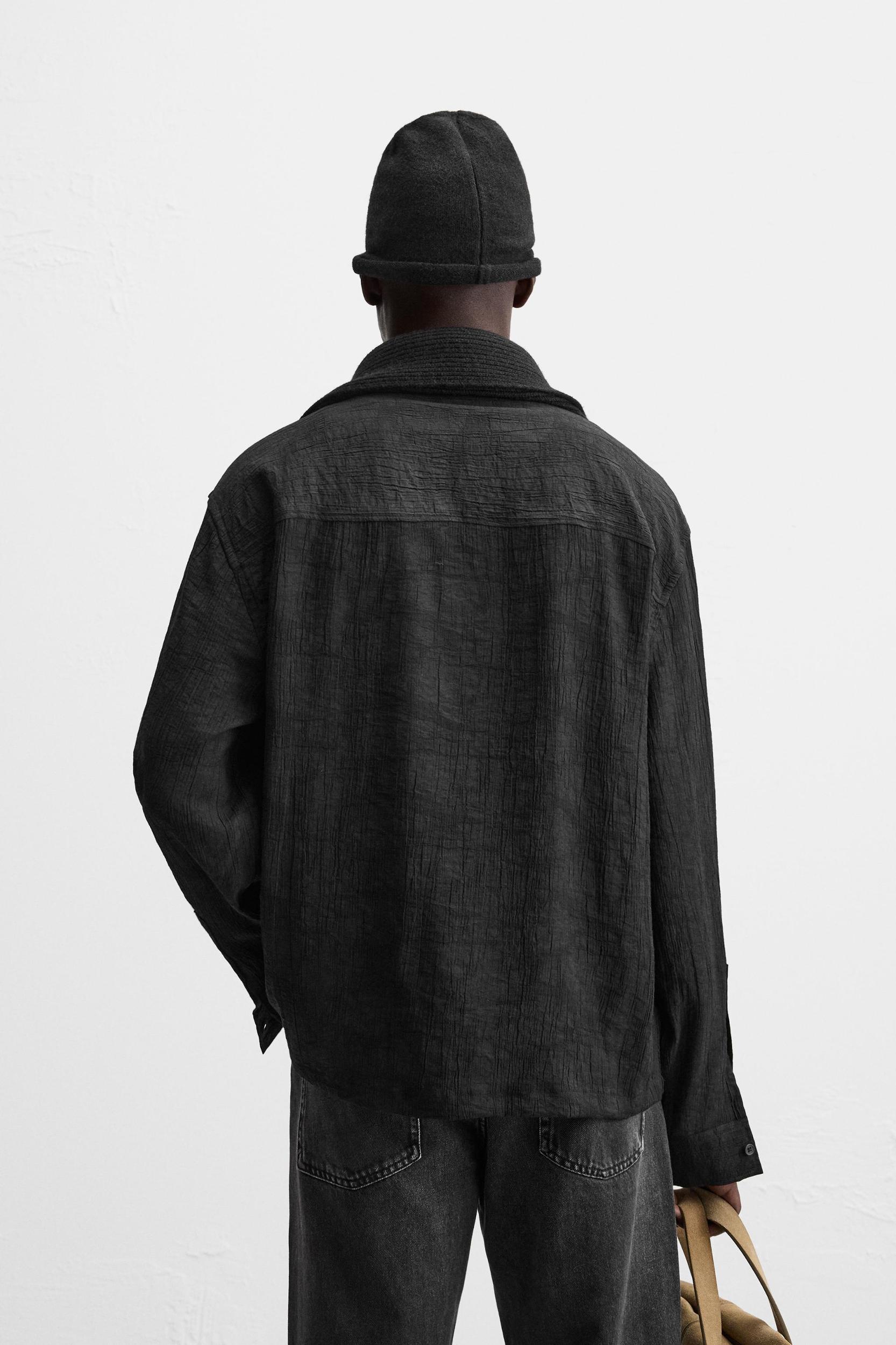 VISCOSE BLEND JACQUARD SHIRT Product Image