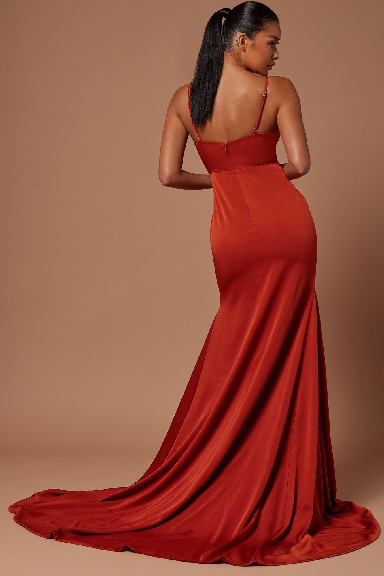 The Night Is Ours Gown - Rust Product Image