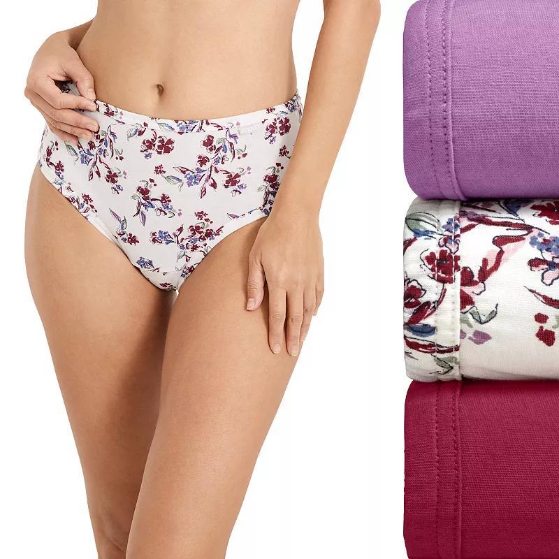 Women's Jockey® Elance 3-Pack Hipster Panty Set 1488, Size: 6, Pretty Meadow Team Product Image