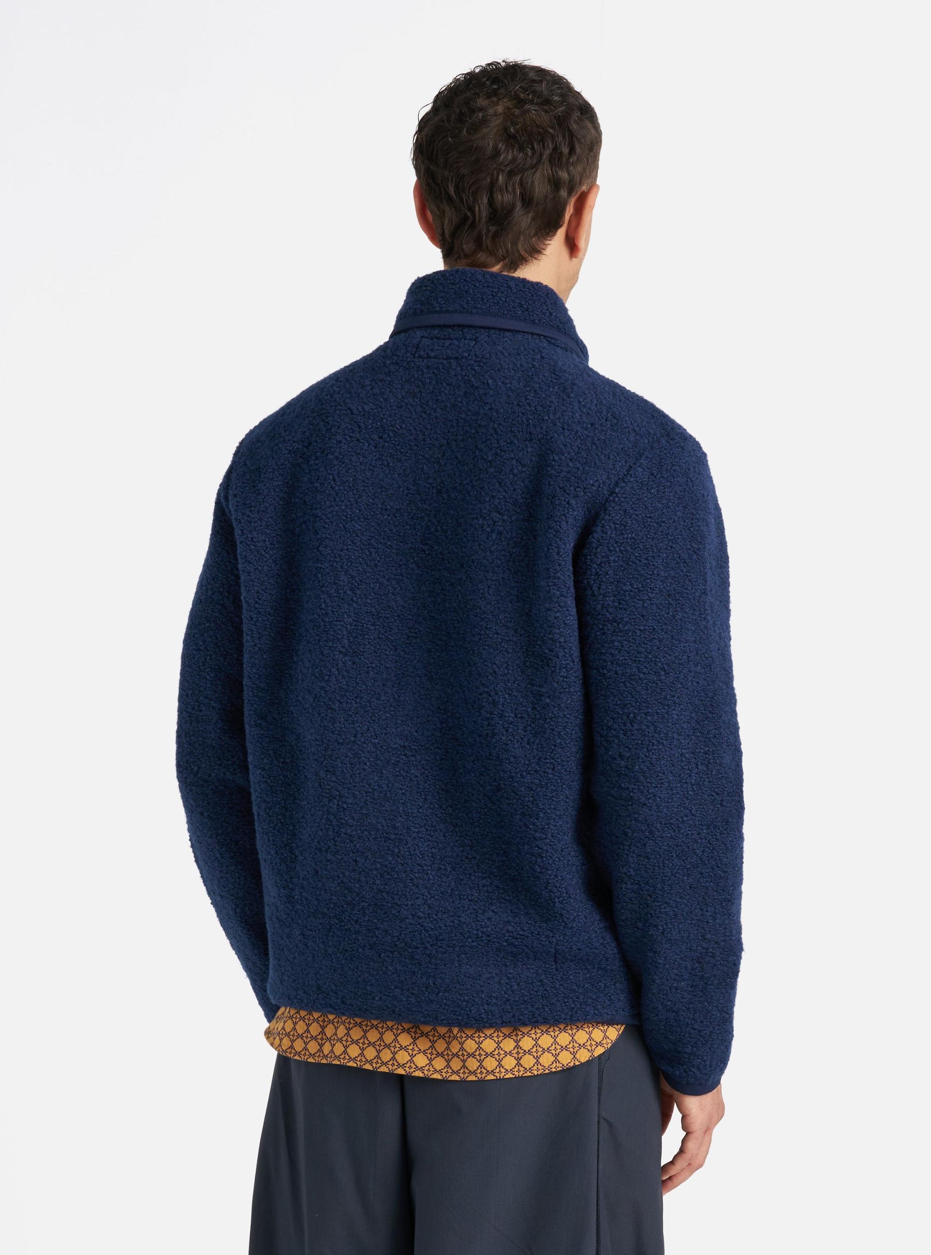 Navy Alvar Fleece Lancaster Jacket Product Image