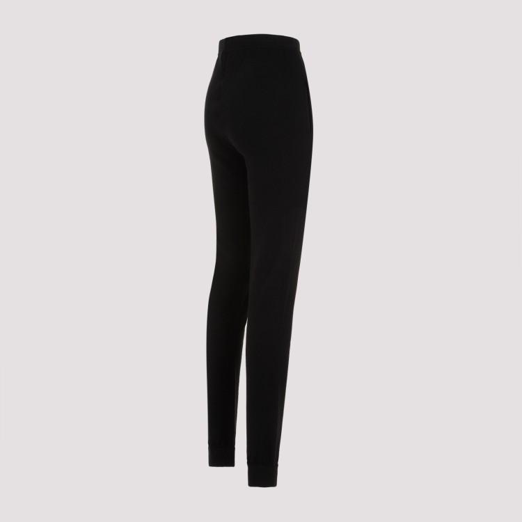 SAINT LAURENT Black Cashmere Leggings Product Image
