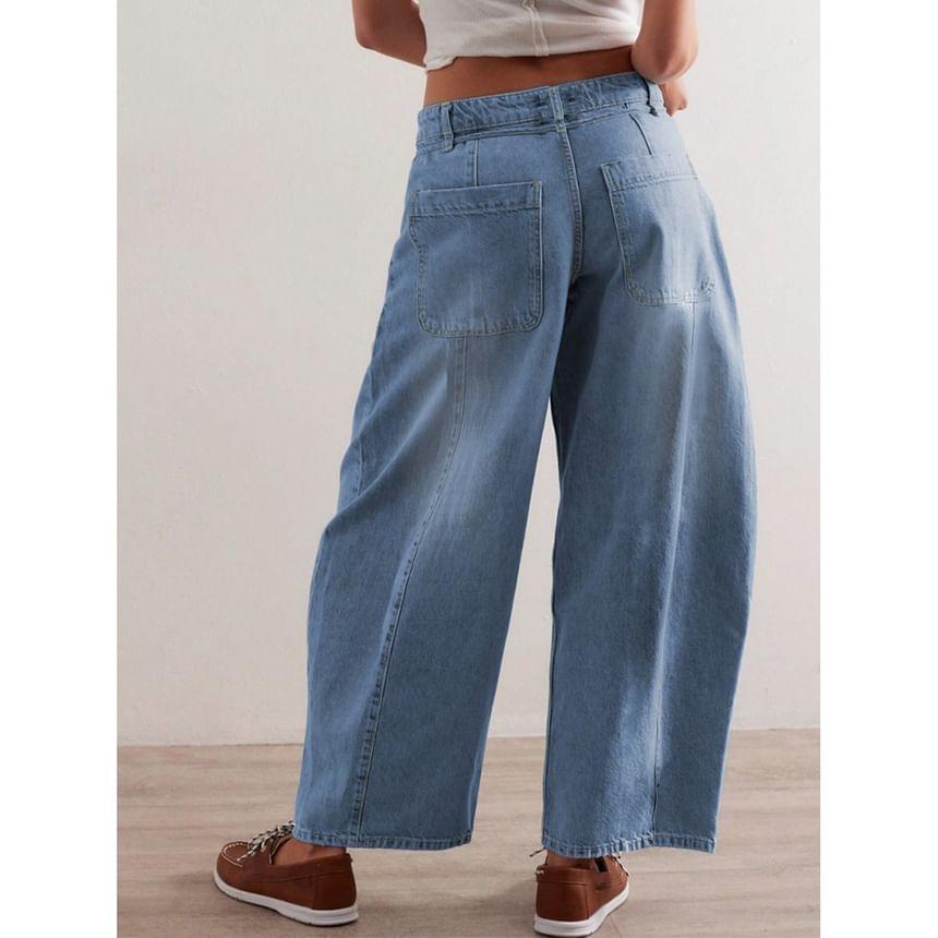 Low Rise Washed Harem Jeans Product Image