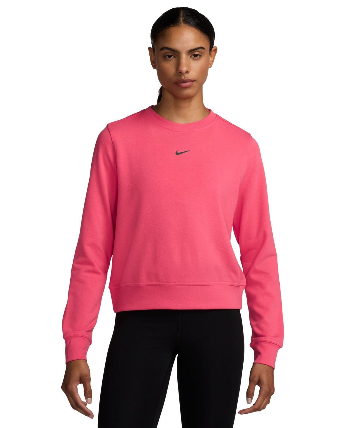 Nike Women's Dri-FIT One Crew-Neck French Terry Sweatshirt Product Image