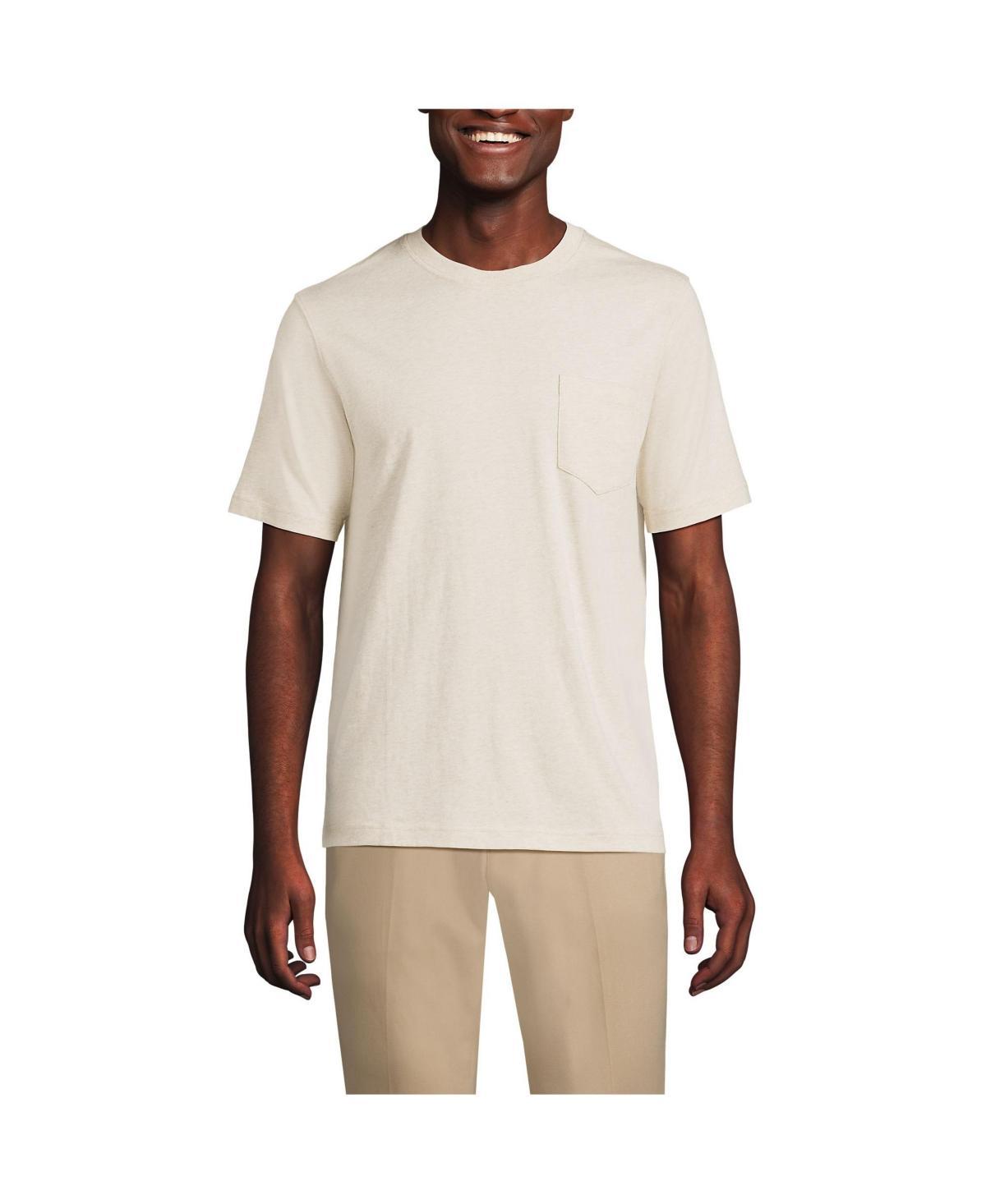 Men's Land's End Super-T Short Sleeve T-Shirt with Pocket, Size: XL, Rich Red Product Image