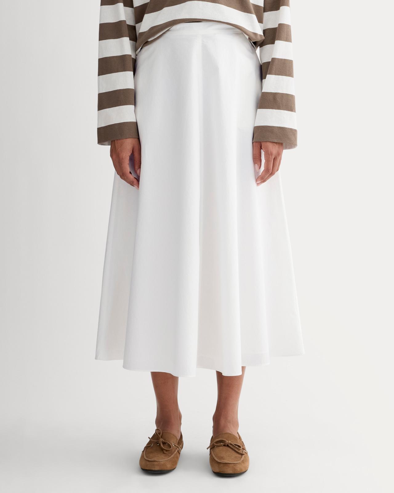 Womens Midi Skirt in Ultrasoft Cotton by Everlane Product Image