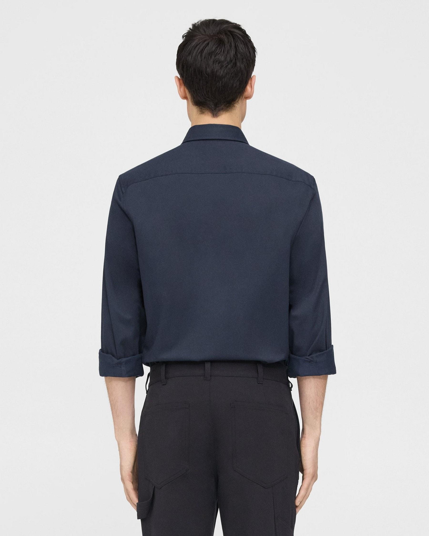 Military Shirt in Cotton-Blend Twill Product Image