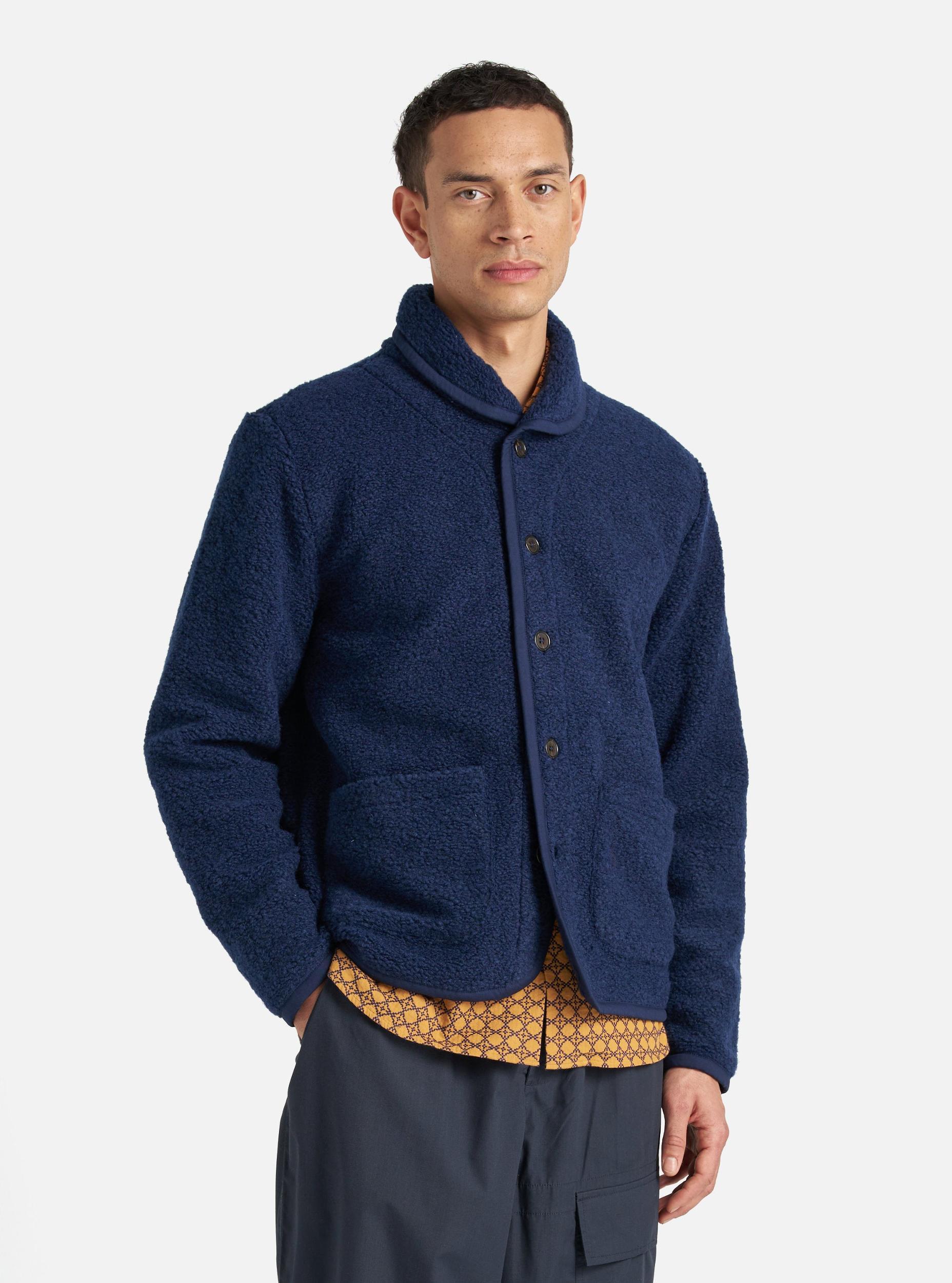 Navy Alvar Fleece Lancaster Jacket Product Image