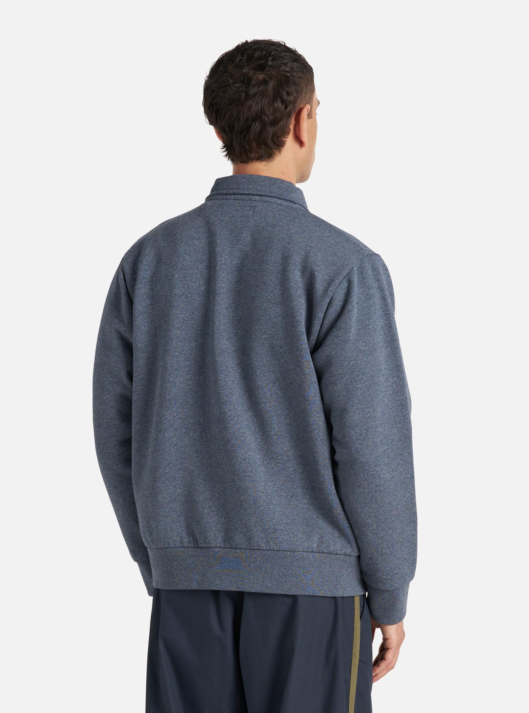 Navy Recycled Cotton Blend Jersey Tyler Jacket Product Image