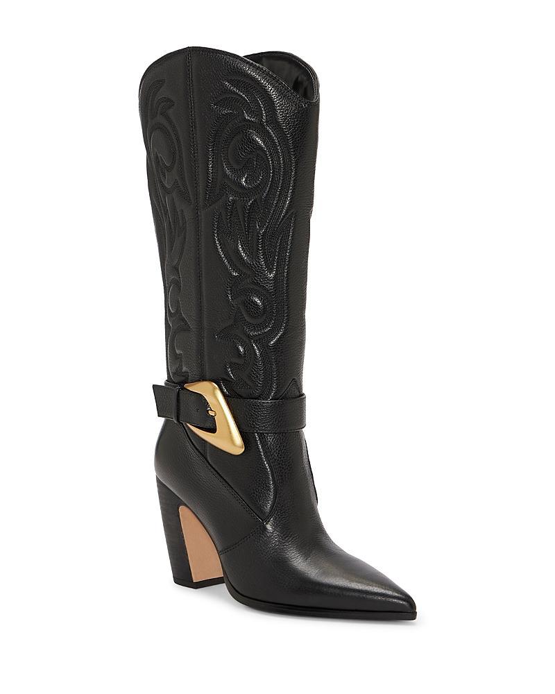 Vince Camuto Womens Bianca Buckled Western Boots Product Image