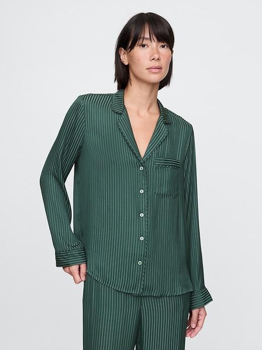 Satin PJ Shirt Product Image