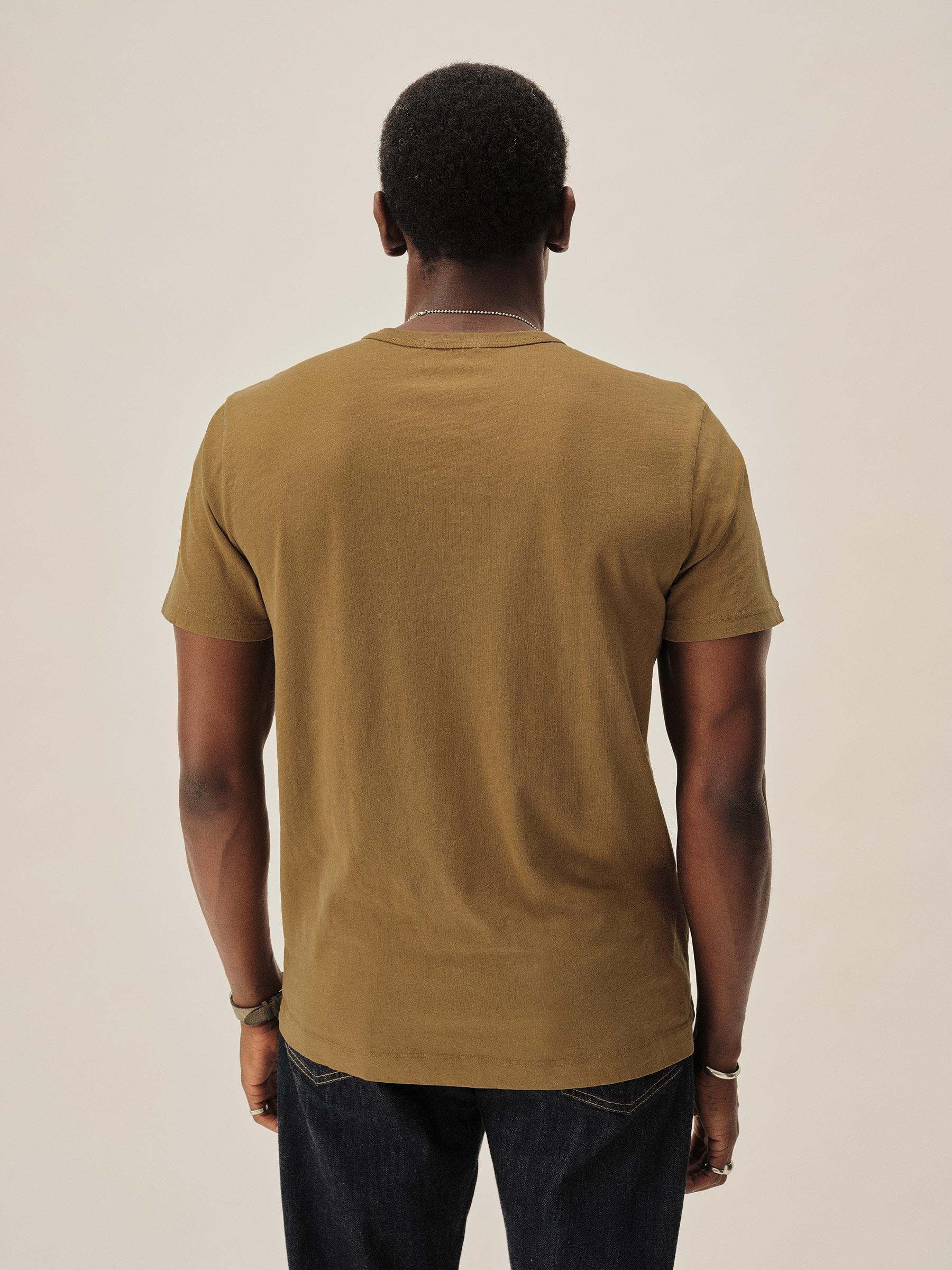Mustard Venice Wash Slub Classic Tee Product Image