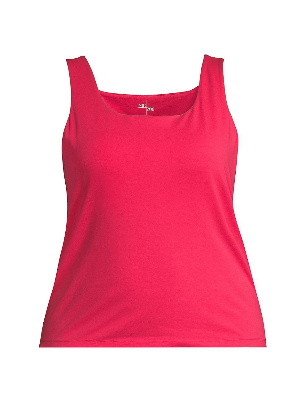Womens Cotton-Blend Shelf Bra Tank Product Image