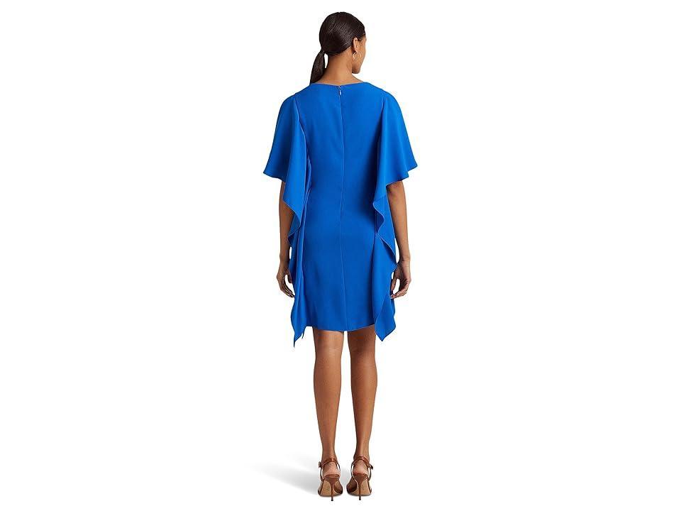 Lauren Ralph Lauren Georgette Caftan Cocktail Dress Saturn) Women's Dress Product Image