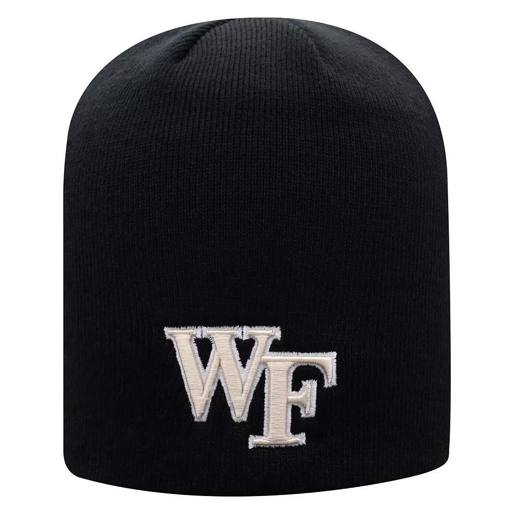 Men's Top of the World Black Wake Forest Demon Deacons Core Knit Beanie, Wfu Black Product Image