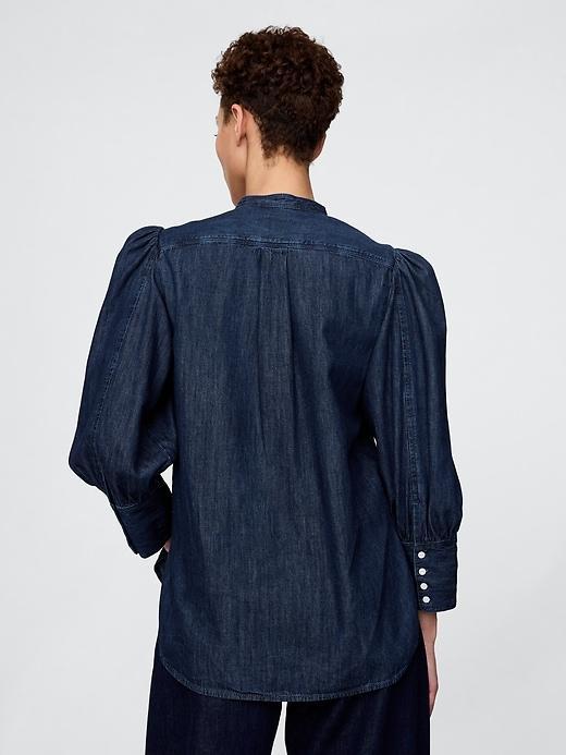 Gap × HFR Puff-Sleeve Denim Shirt by N'gai Product Image