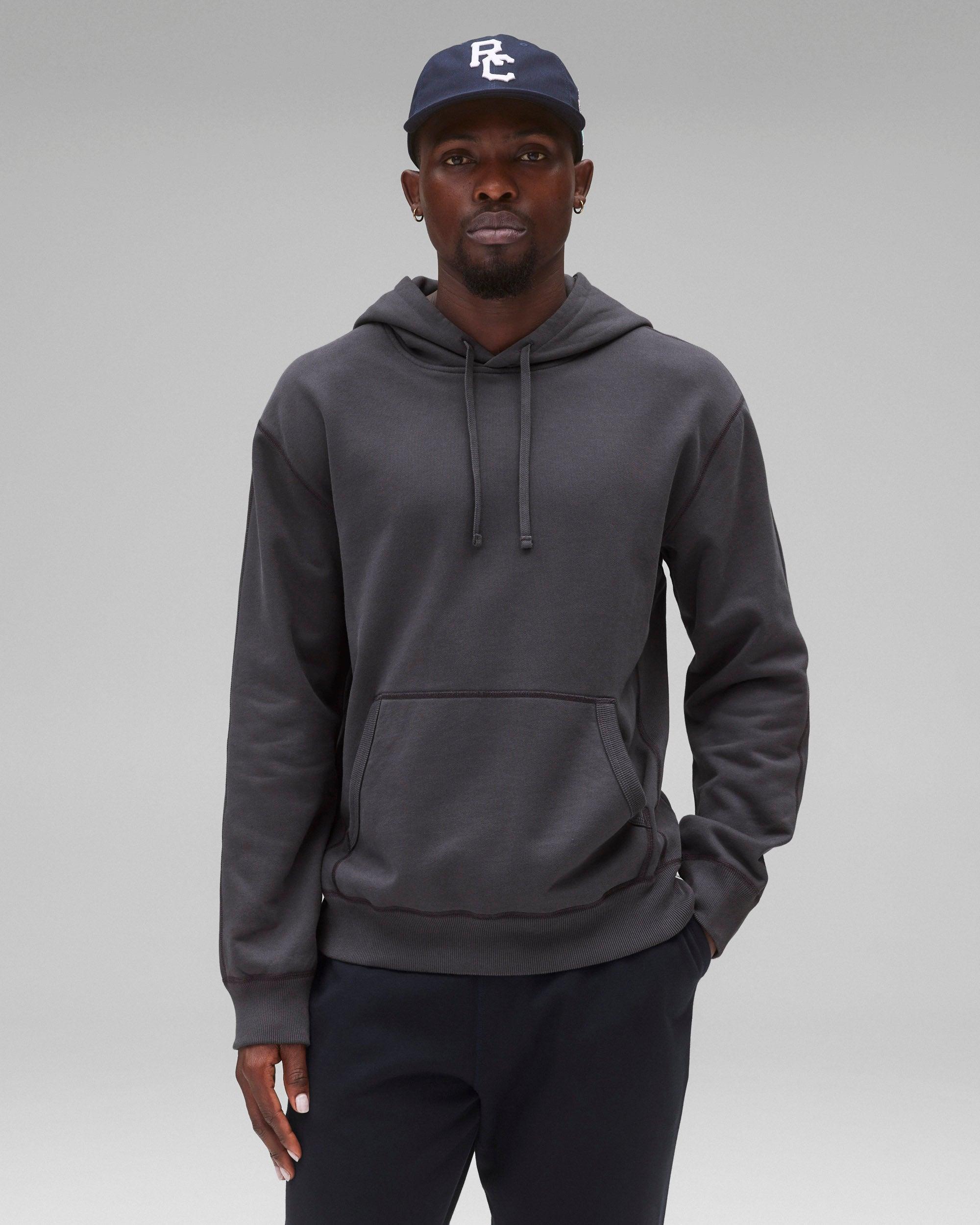 Kyoto Black Midweight Terry Slim Hoodie Male Product Image