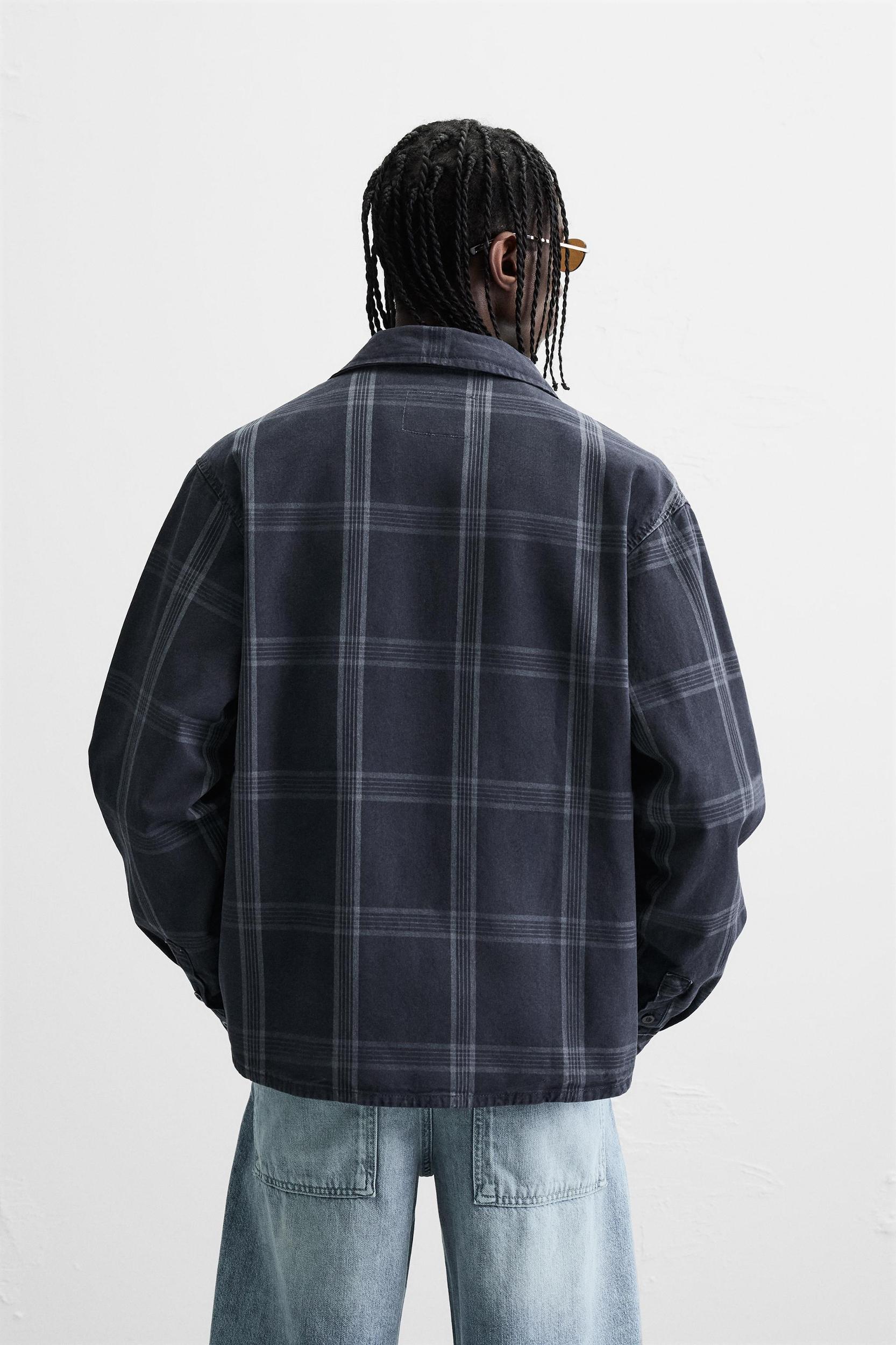 ZIPPERED CHECK JACKET Product Image