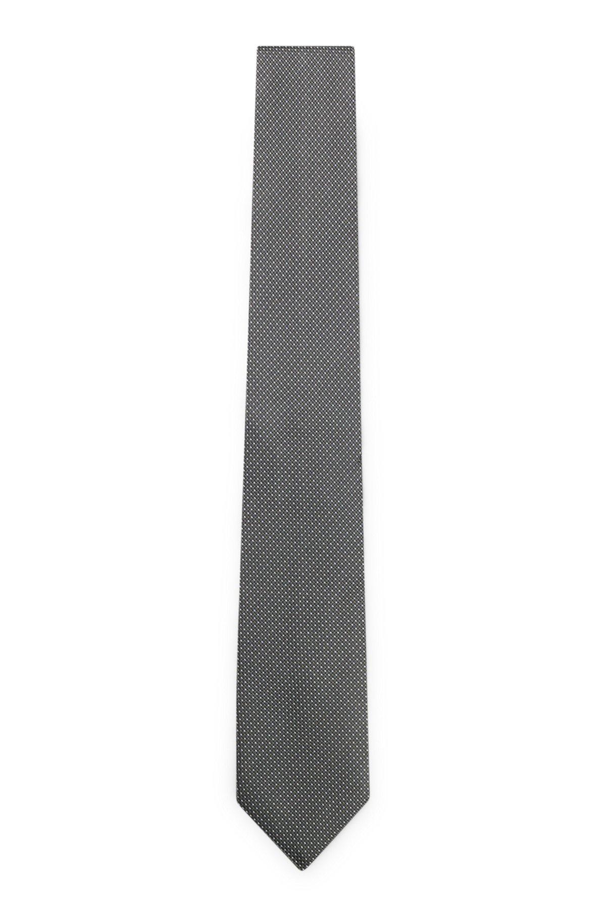 Pure-silk tie with micro pattern Product Image