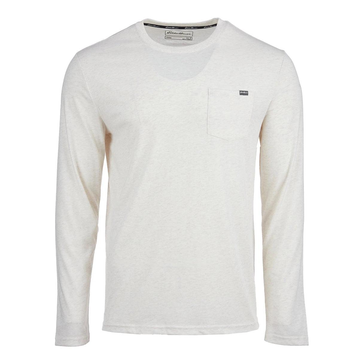 Eddie Bauer Men's Long Sleeve Jersey Crew with Chest Pocket Product Image