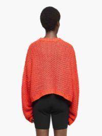 CROPPED OPEN STITCH SWEATER in orange | JW Anderson US  Product Image