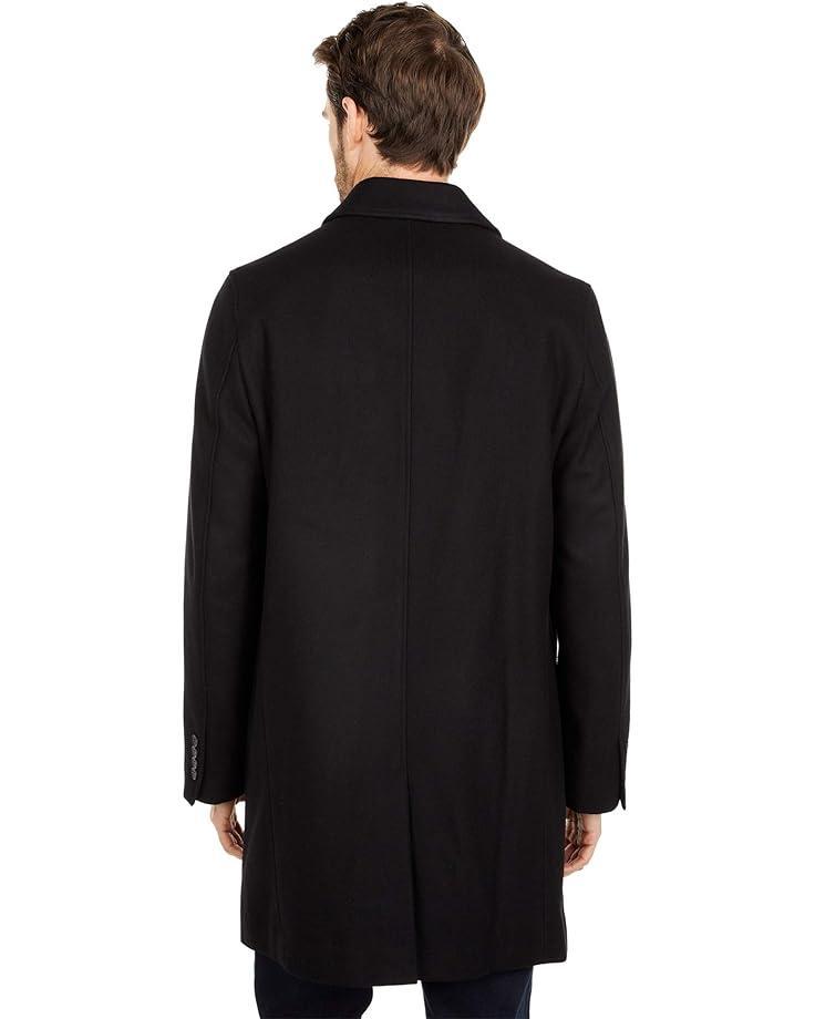 Wool Melton Stand Collar Jacket With Patch Pockets Product Image