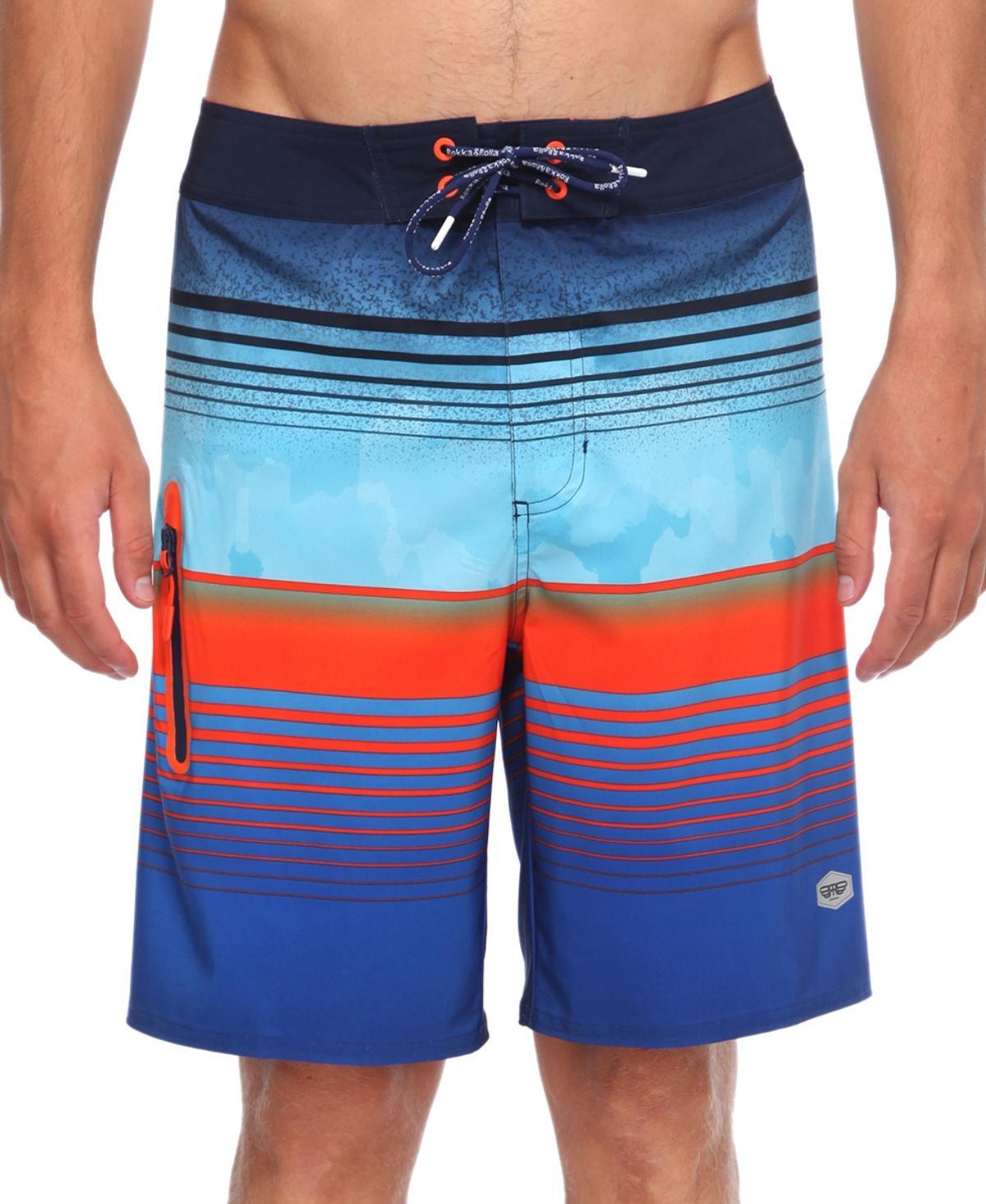 Men's Rokka&Rolla 9" Board Shorts, Size: 45, Blue Product Image