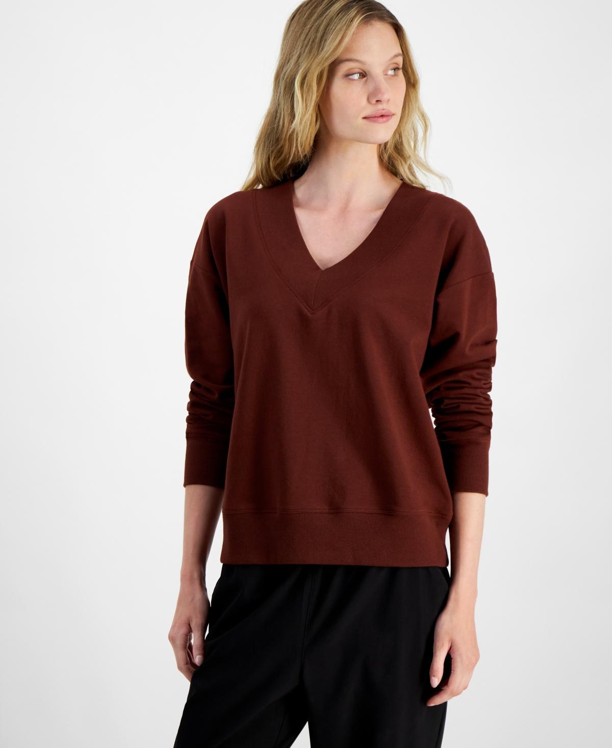 Id Ideology Womens Fleece V-Neck Sweatshirt, Created for Macys Product Image