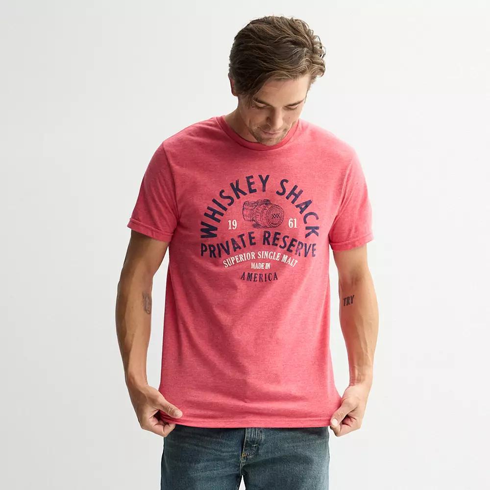 Men's Whiskey Shack Tee, Size: Medium, Red Grey Product Image
