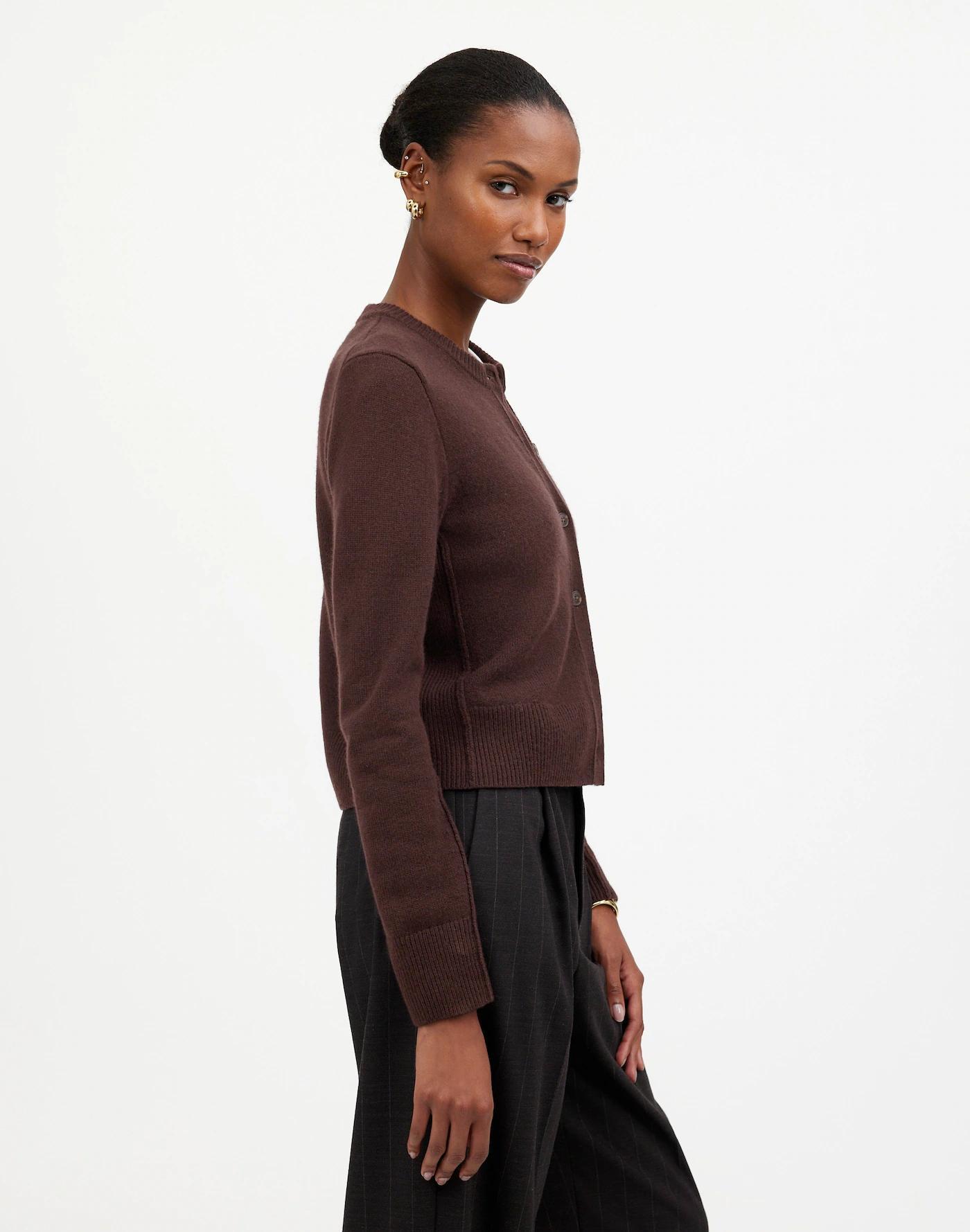 Cashmere Button-Front Cardigan Sweater Product Image