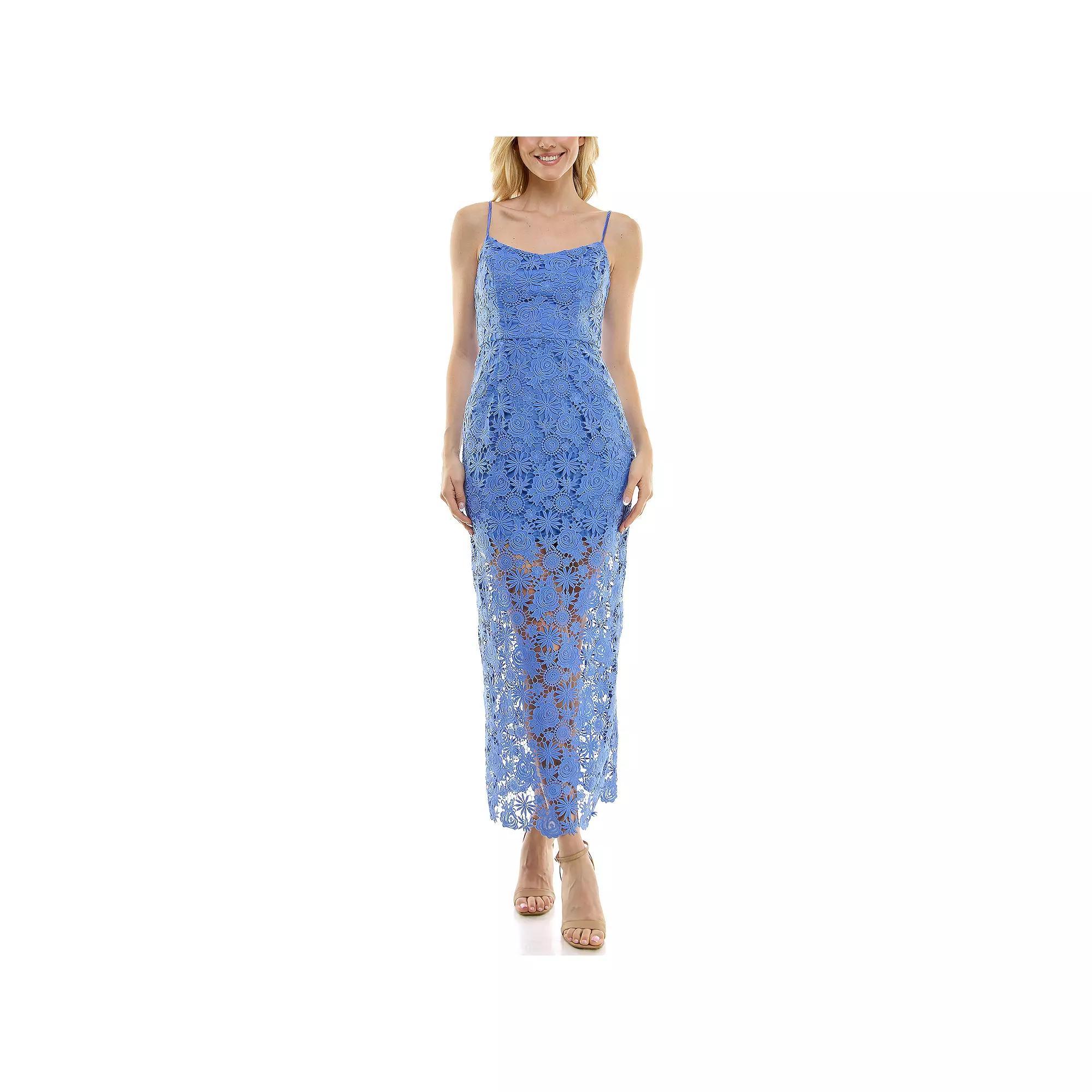 Women's Taylor Dress Maxi Lace Dress With Corset Back, Girl's, Size: 6, Blue Product Image