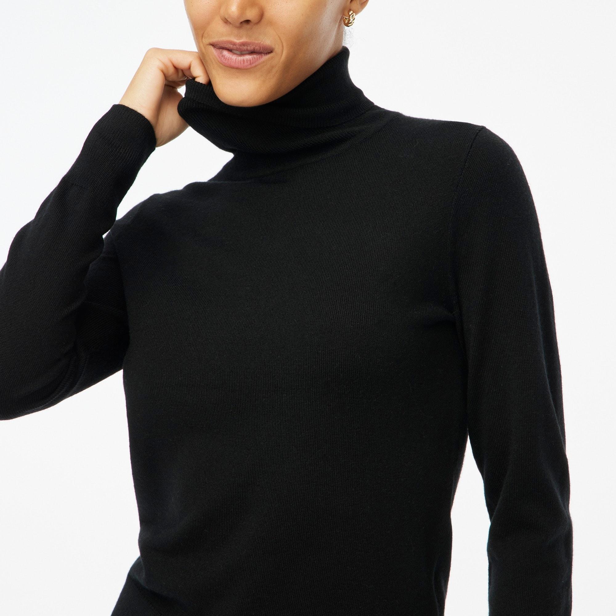Machine-washable merino wool-blend turtleneck Product Image