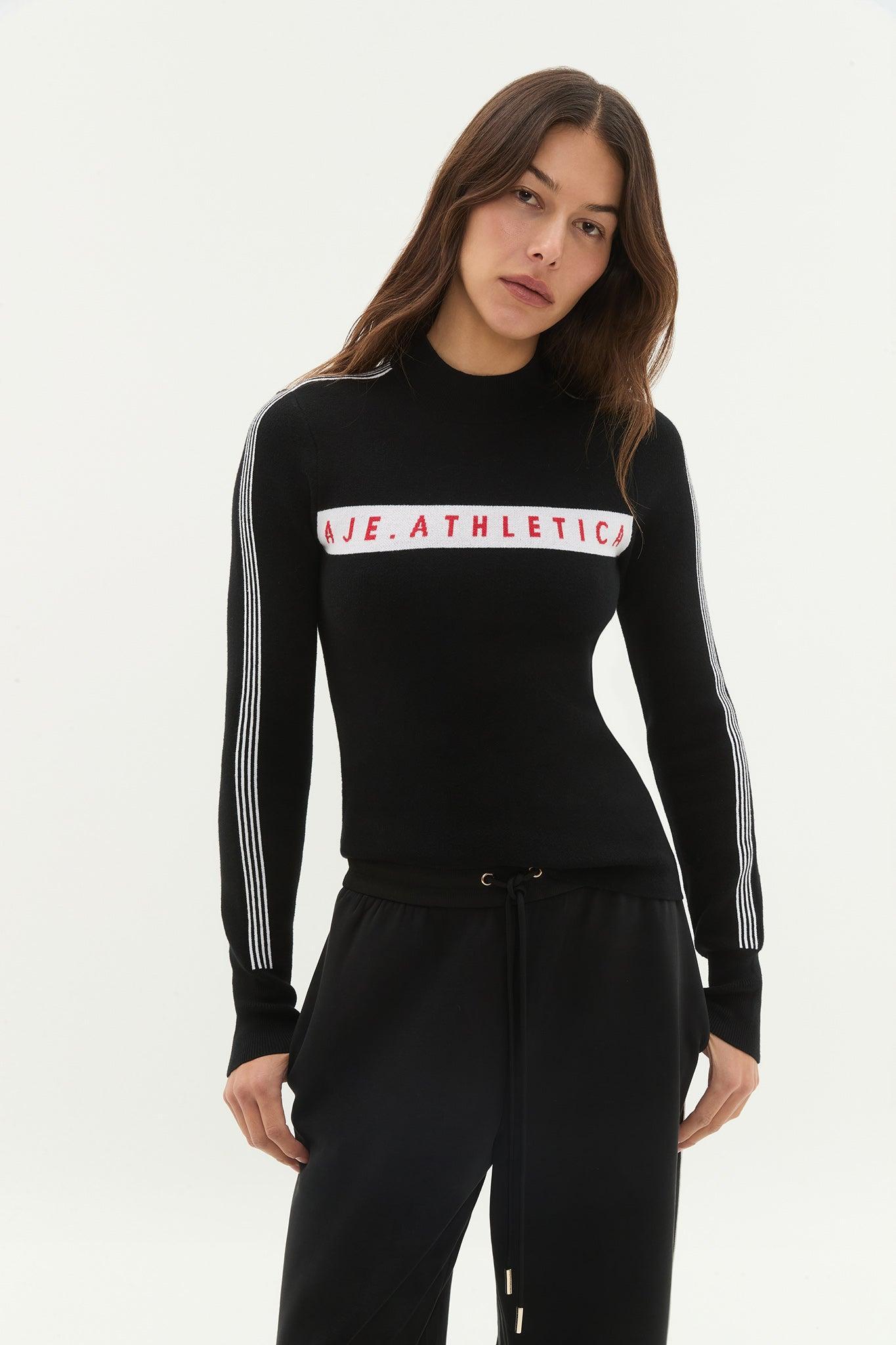 Long Sleeve Logo Knit Top 407 Product Image
