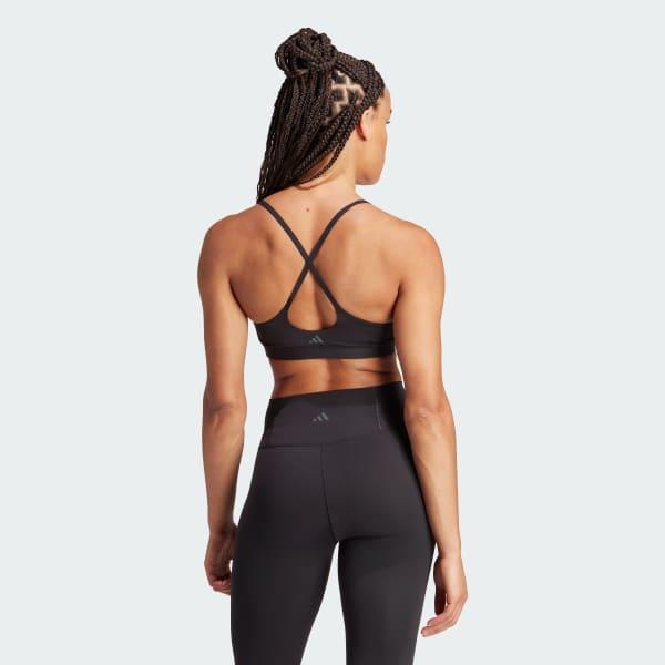 adidas All Me Light Support Bra Core Black XL A-B Womens Product Image