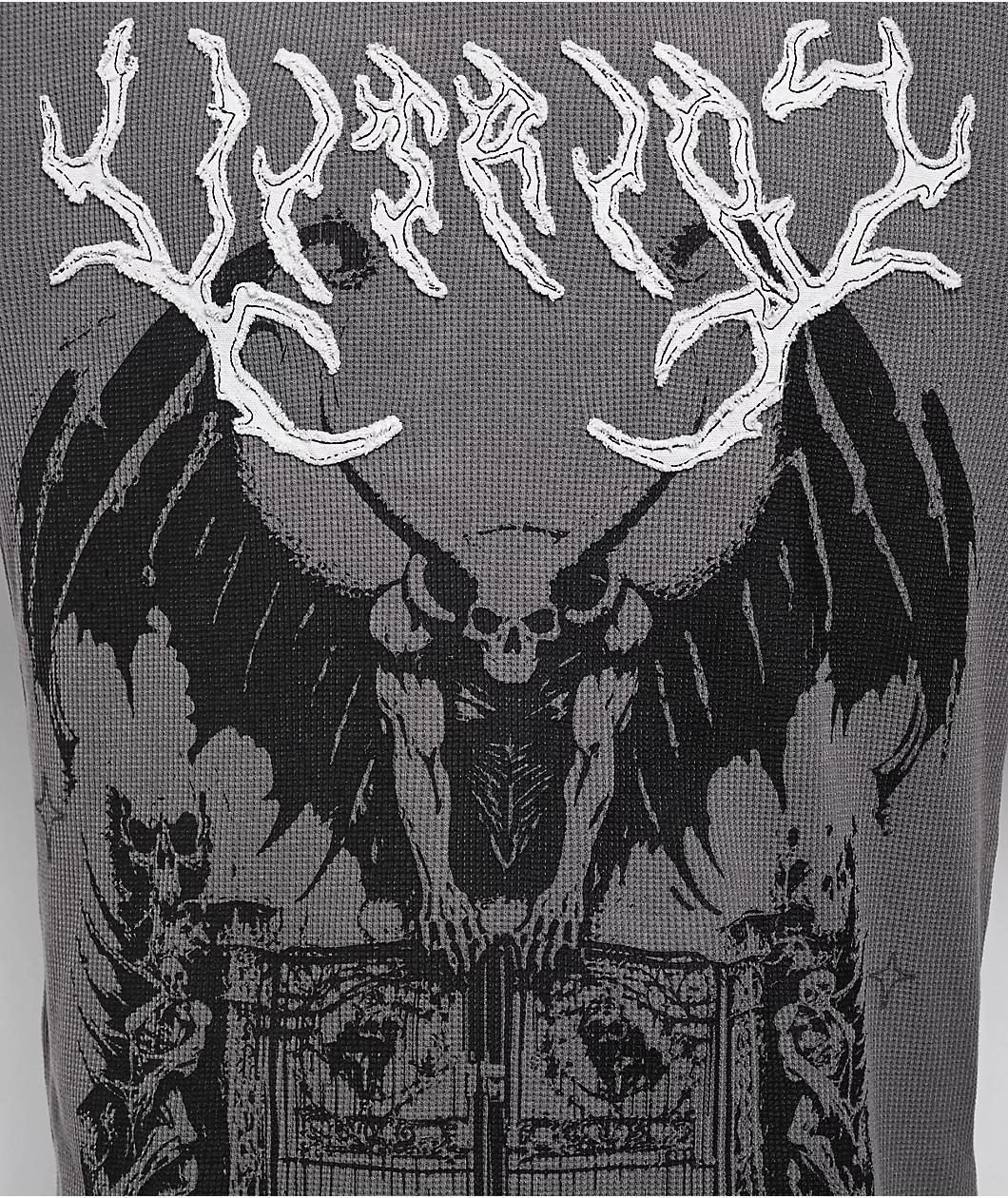 Vitriol Thunder Grey Thermal Long Sleeve T-Shirt Product Image