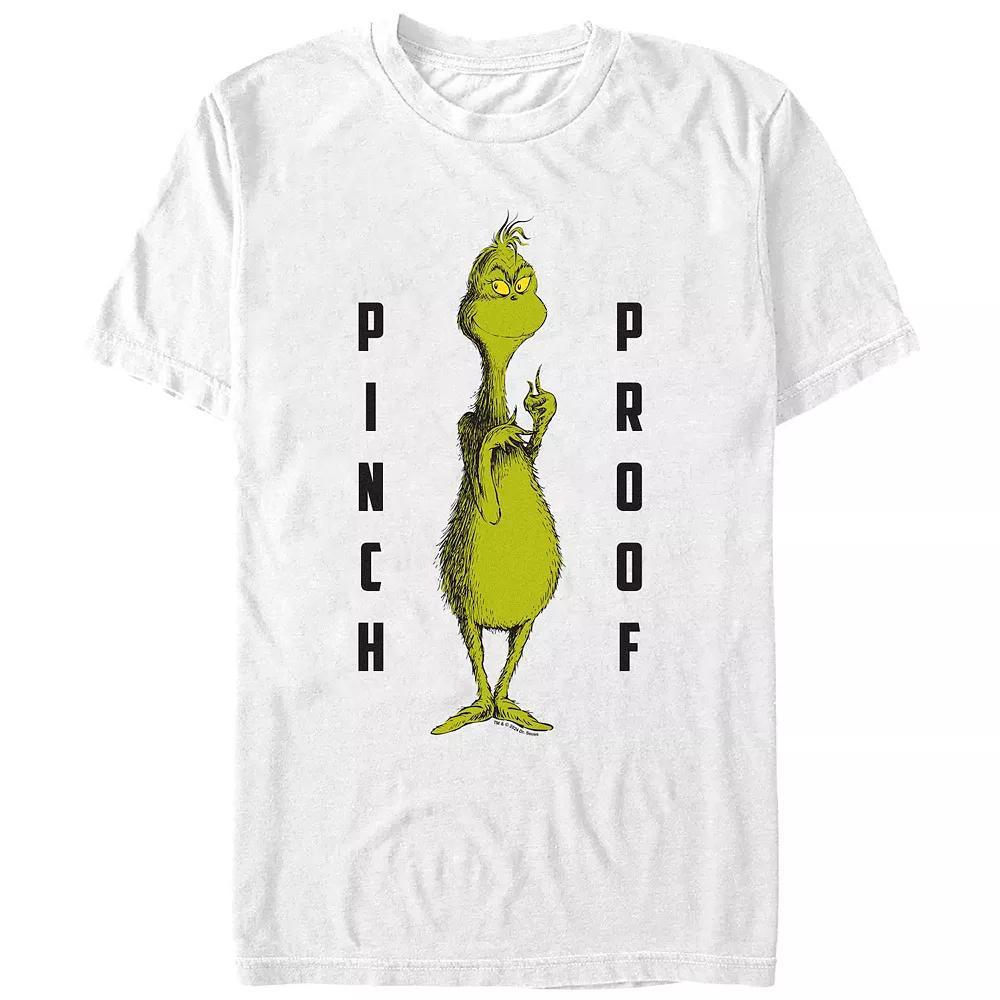 Big & Tall Dr. Seuss Grinch Pinch Proof Graphic Tee, Men's, Size: XXL, White Product Image