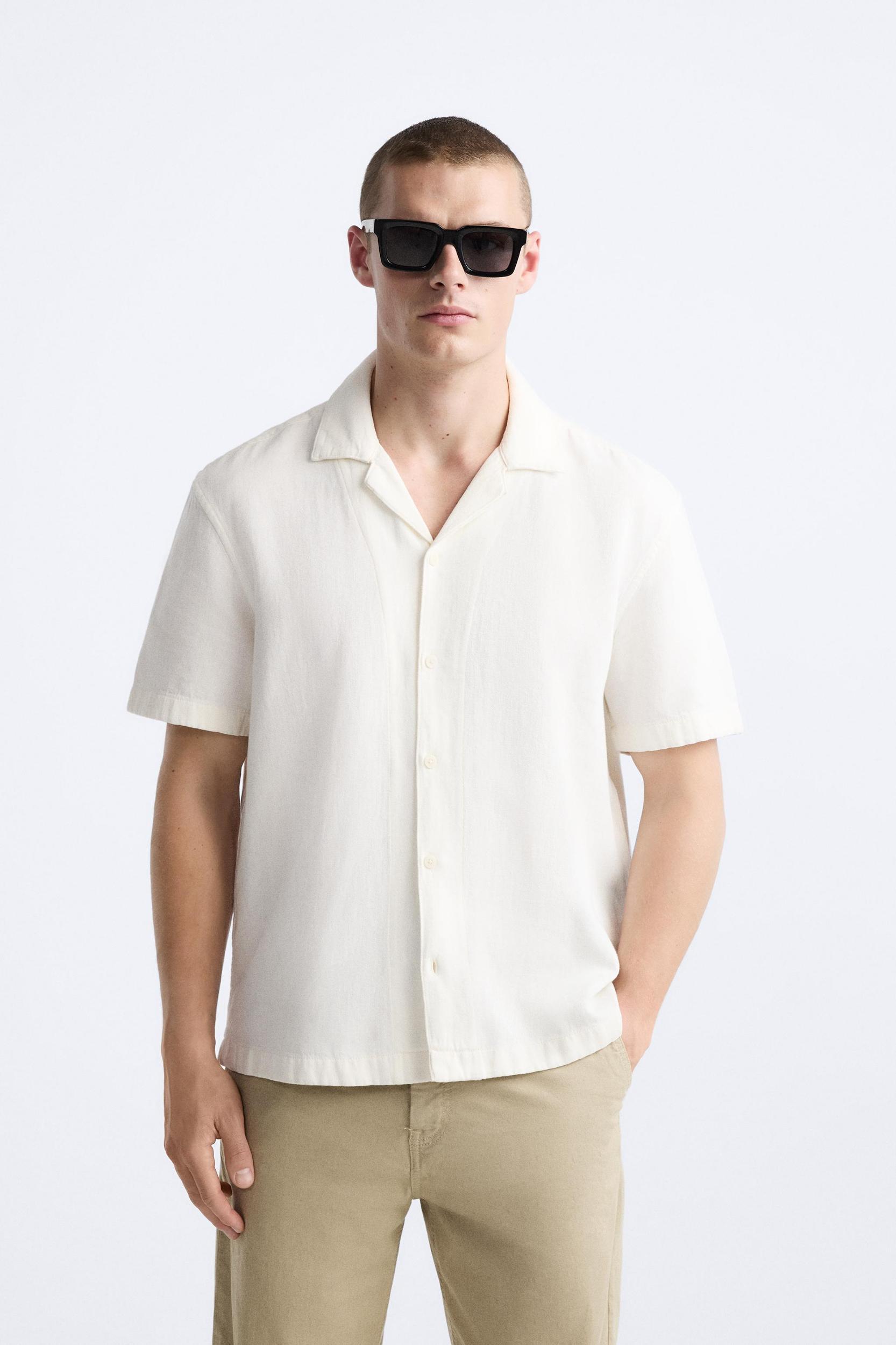 COTTON - LINEN BLEND SHIRT Product Image