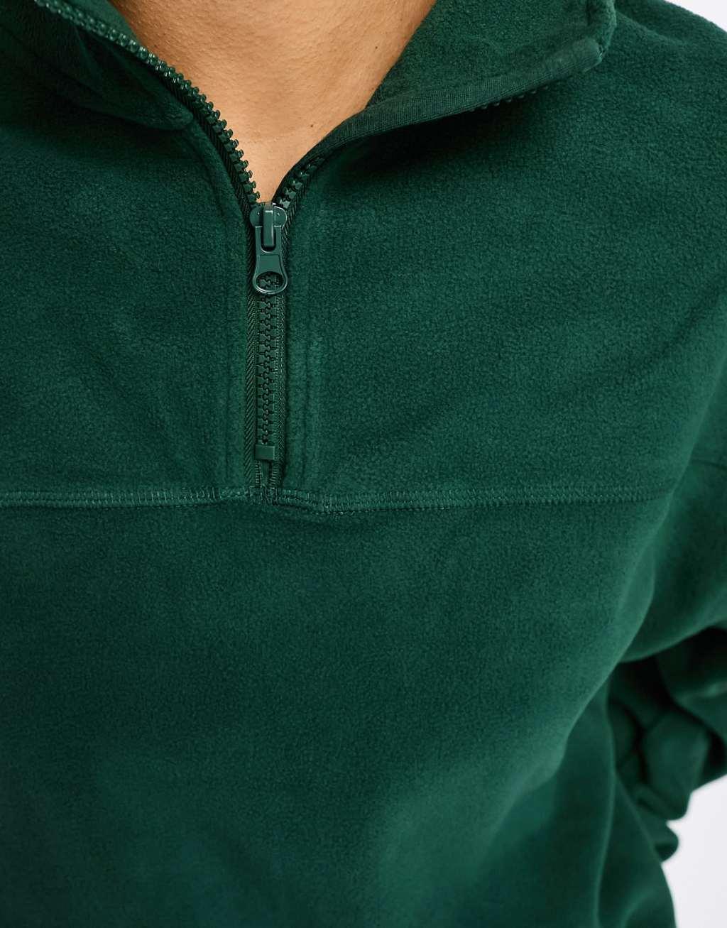 ASOS DESIGN half zip fleece Product Image