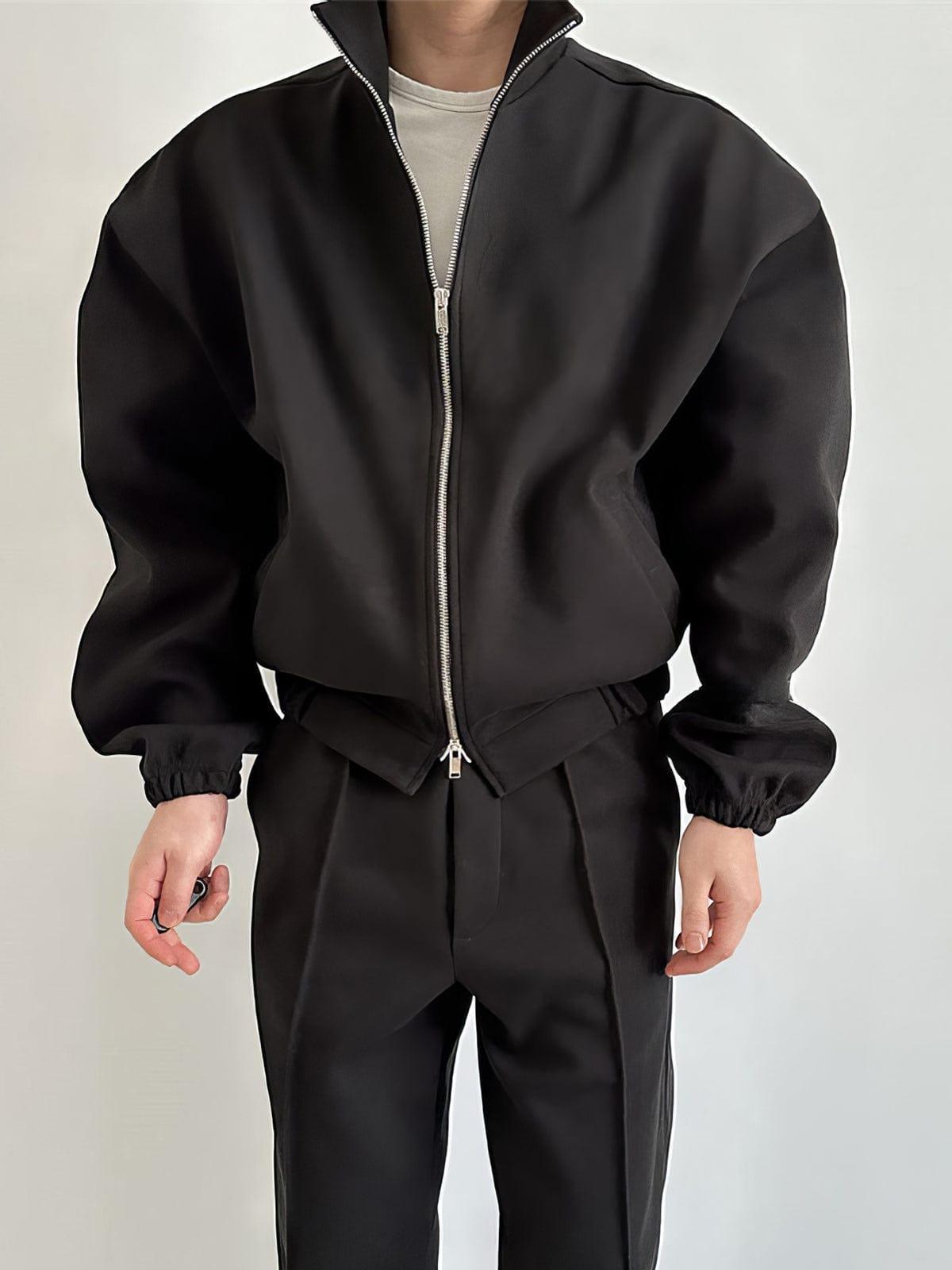 RT No. 12682 COLLAR ZIP-UP SWEATER & SWEATPANTS Product Image