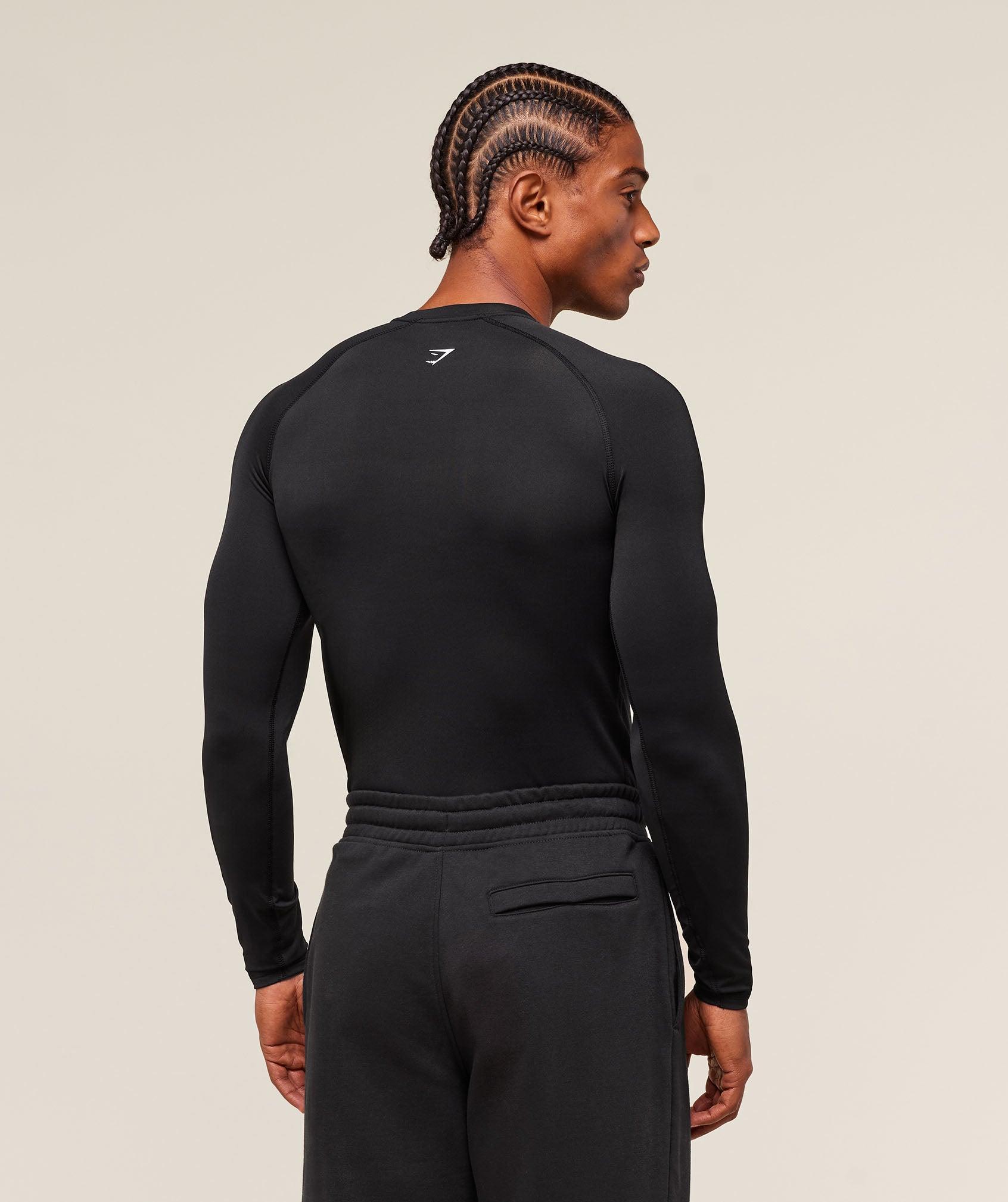 Gymshark GSLC Baselayer Long Sleeve T-Shirt - Black Male Product Image