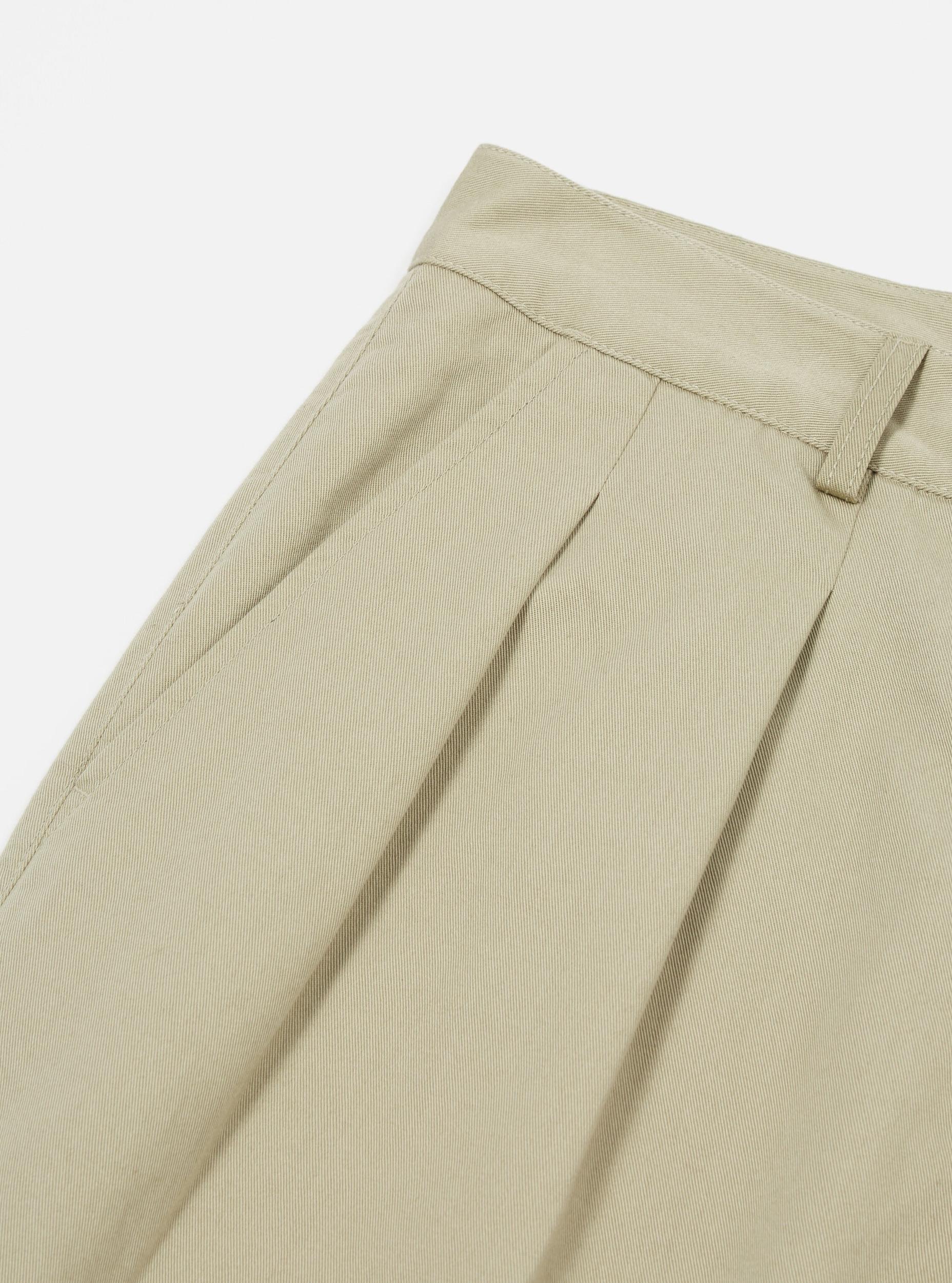 Stone Twill Double Pleat Pant Product Image