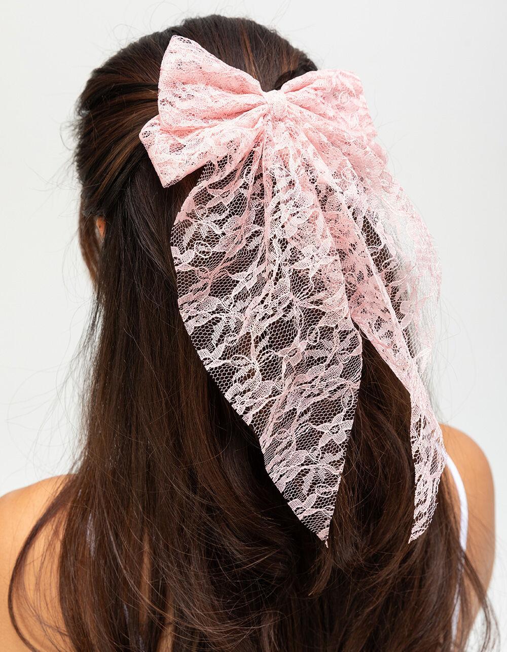 FULL TILT Oversized Lace Bow Clip Product Image