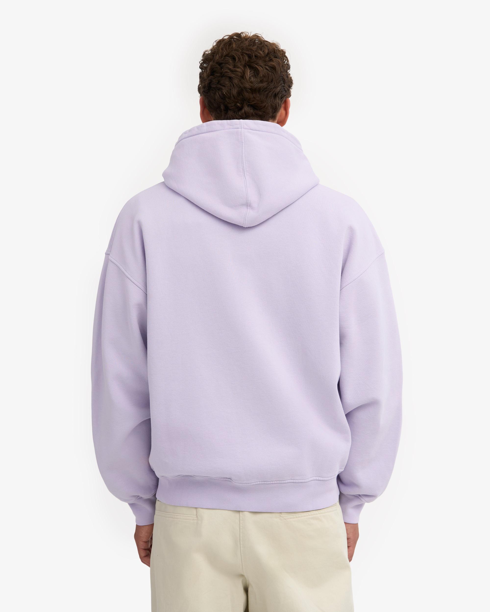 Organic Oversized Zip Hood - Soft Lavender Product Image