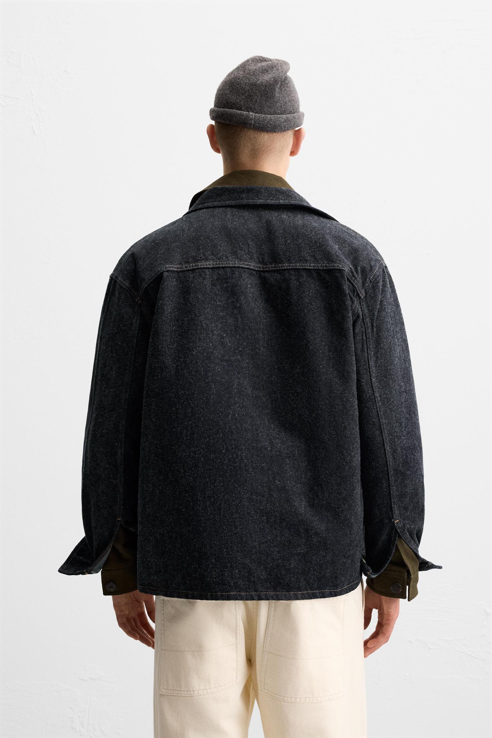BRUSHED TEXTURE DENIM SHIRT Product Image