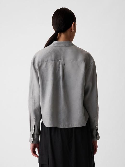 Organic Cotton Poplin Cropped Shirt Product Image