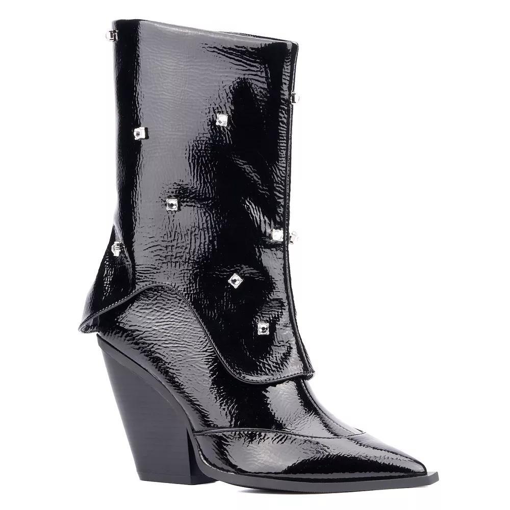 Olivia Miller Women's Bling Western Boots, Size: 7, Black Product Image