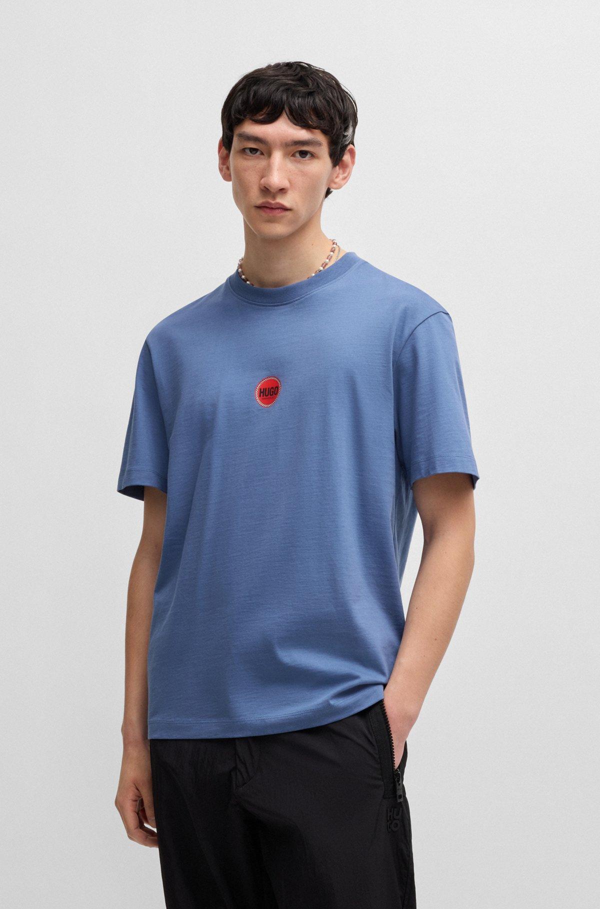 Cotton-jersey T-shirt with racing logos Product Image