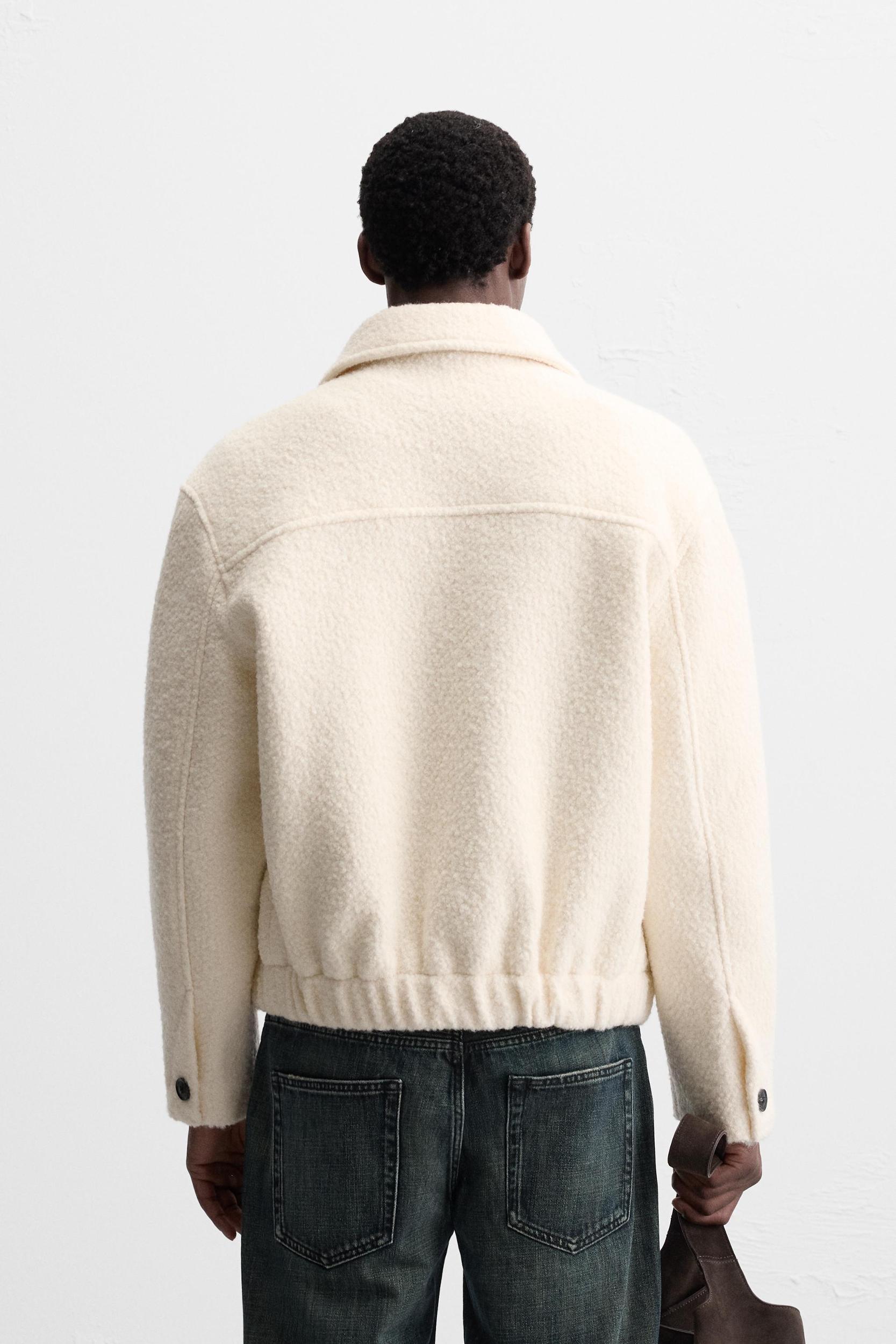 WOOL BLEND BOUCLÉ JACKET Product Image
