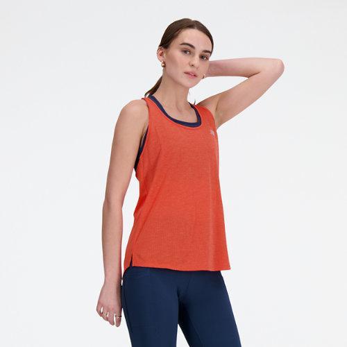New Balance New Balance Women's Athletics Tank (Neo Flame Heather) Women's Clothing Product Image