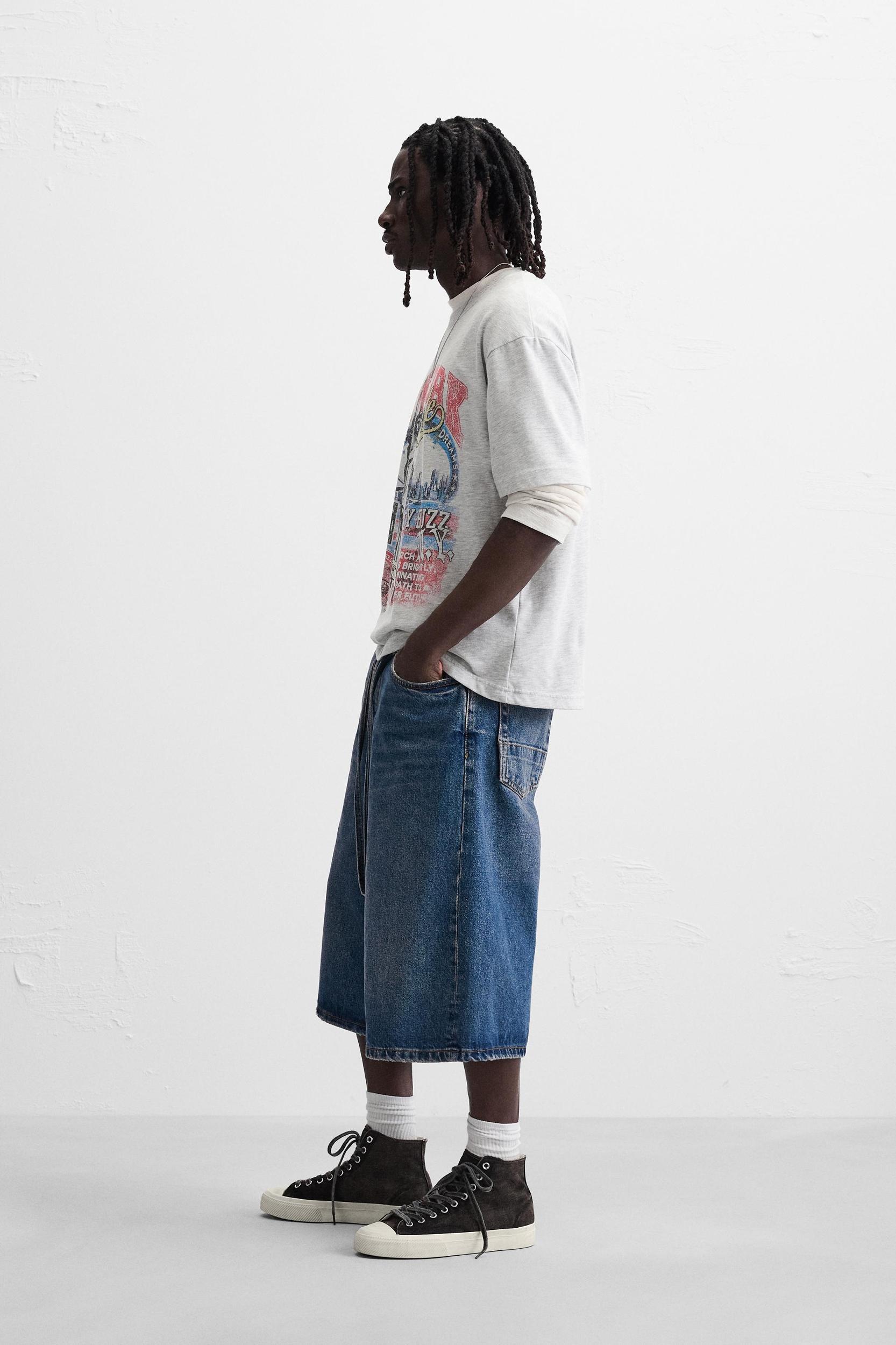 WASHED PRINT T-SHIRT Product Image