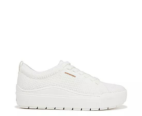 Dr. Scholl's Time Off Knit Women's Platform Sneakers, Size: 9, White Product Image